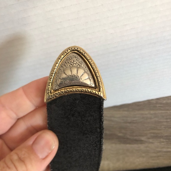 Vtg Vermillion Leather Belt - Picture 5 of 10